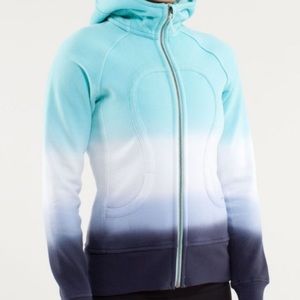 Lululemon scuba hoodie turquoise dip dye